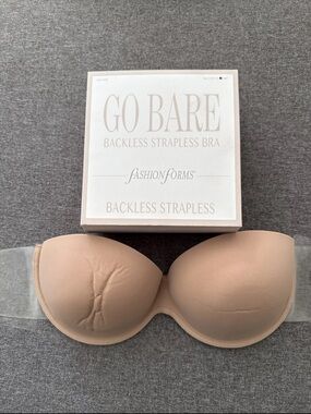 Fashion Forms Go Bare Backless Strapless Bra - Beige